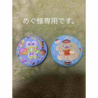 サンリオ(サンリオ)のサンリオ刺繍缶バッジ2個セット(バッジ/ピンバッジ)