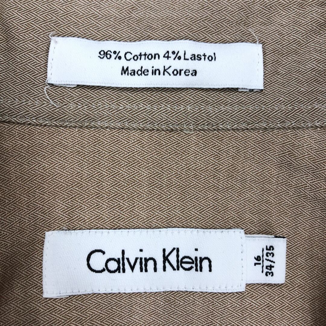 Calvin Klein(カルバンクライン)の古着 00年代 カルバンクライン Calvin klein 長袖 オープンカラーボックスシャツ メンズL ヴィンテージ /eaa431349 メンズのトップス(シャツ)の商品写真