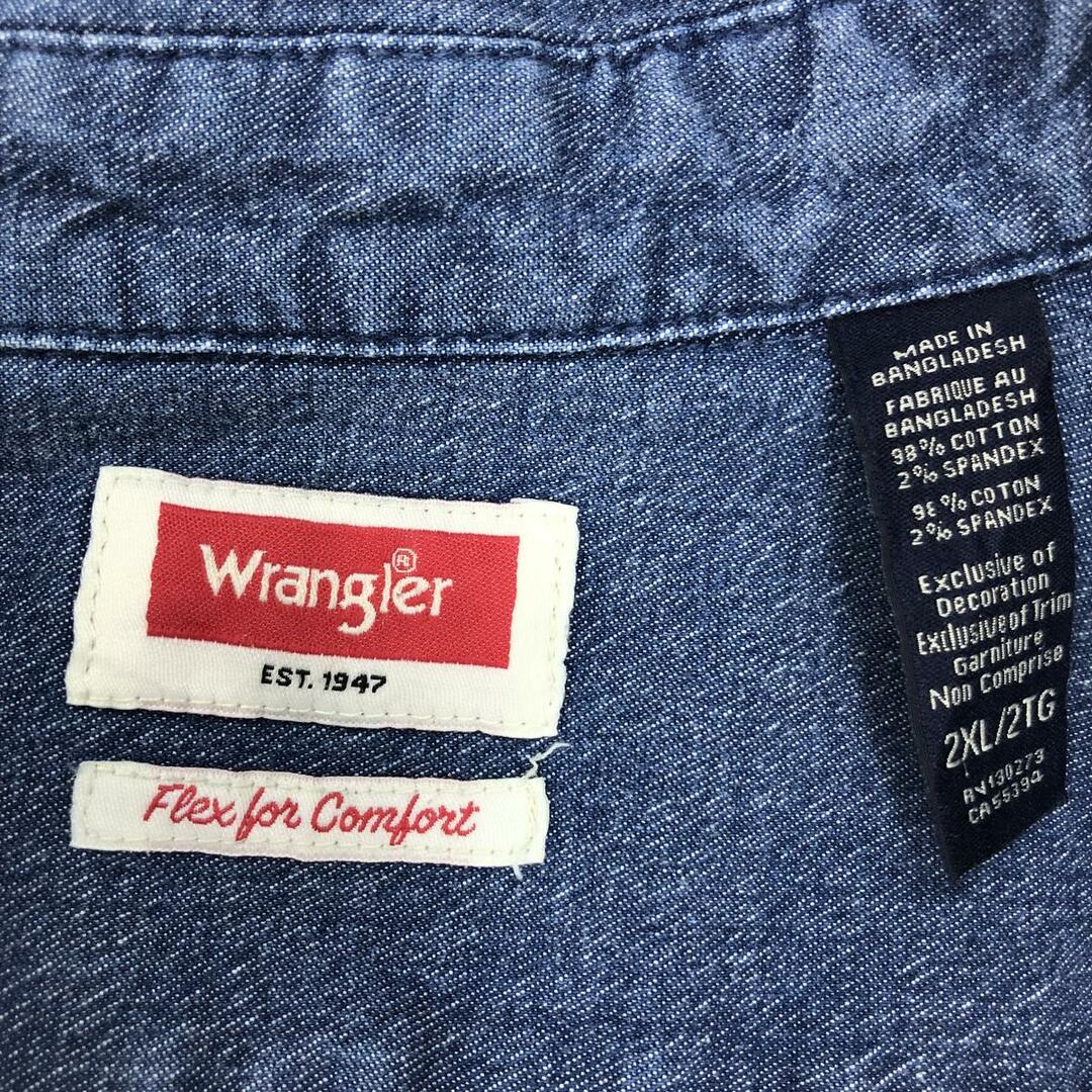 Wrangler(ラングラー)の古着 ラングラー Wrangler 長袖 コットンシャツ メンズXXL ヴィンテージ /eaa431350 メンズのトップス(シャツ)の商品写真