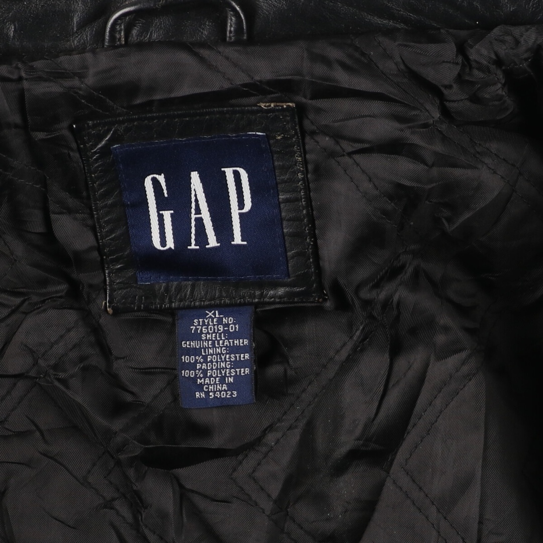 GAP(ギャップ)の古着 ギャップ GAP レザーブルゾンタイプ メンズXL /evb004820 メンズのジャケット/アウター(レザージャケット)の商品写真