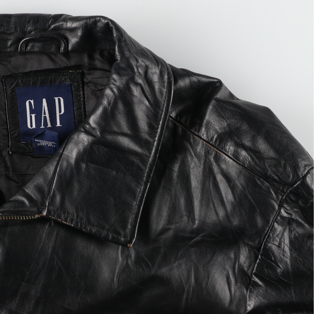 GAP(ギャップ)の古着 ギャップ GAP レザーブルゾンタイプ メンズXL /evb004820 メンズのジャケット/アウター(レザージャケット)の商品写真