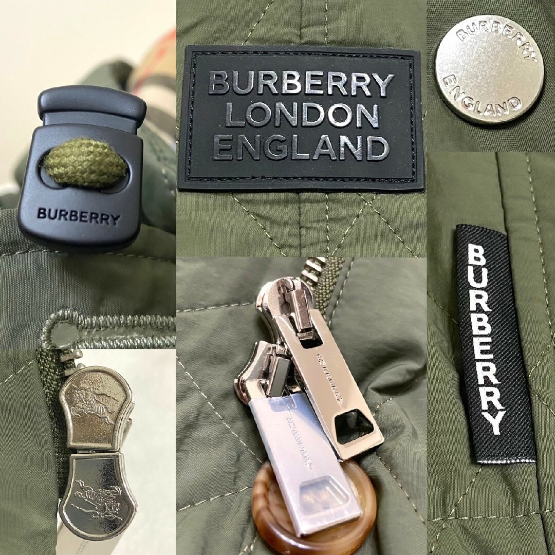 BURBERRY(バーバリー)の★美品　バーバリーロンドン　キルティング　コート　ノバチェック　フード　現行タグ レディースのジャケット/アウター(ロングコート)の商品写真