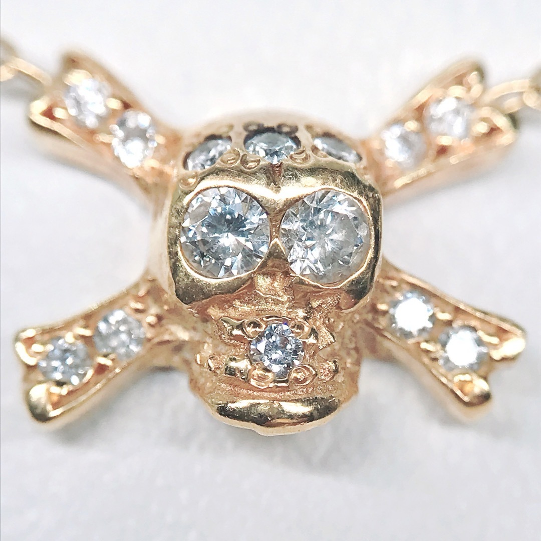 Loree Rodkin(ローリーロドキン)のローリーロドキン スカル ダイヤモンドネックレス K18 ドクロ 髑髏 レディースのアクセサリー(ネックレス)の商品写真