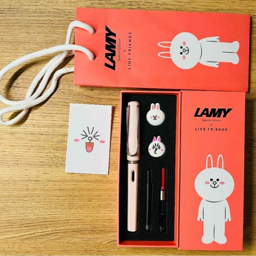 LAMY(ラミー)の4000円値下げ Lamy万年筆 ラミー EF 細字ラミーラインフレンズコラボ インテリア/住まい/日用品の文房具(ペン/マーカー)の商品写真