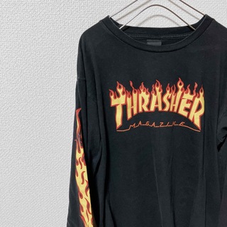 THRASHER - 定番 THRASHER スラッシャー ビッグロゴロンT　長袖Tシャツ Lサイズ