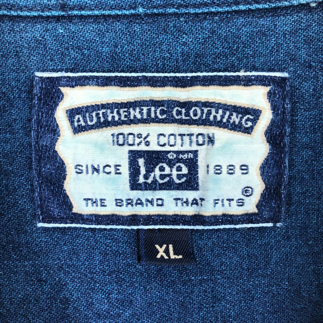 Lee(リー)の古着 リー Lee 長袖 ボタンダウンシャツ メンズXL /eaa431355 メンズのトップス(シャツ)の商品写真