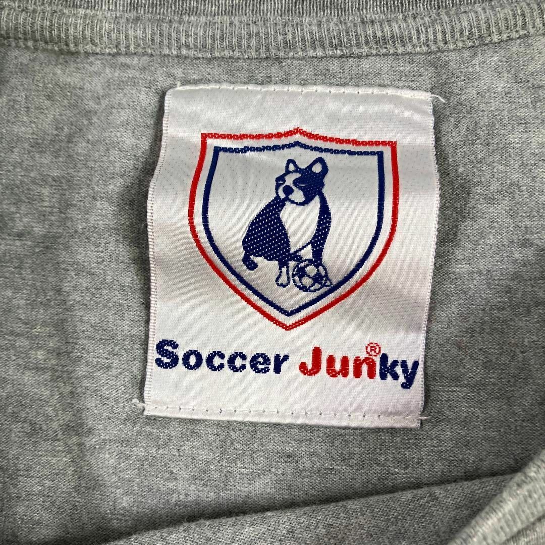 SoccerJunky Tシャツ　古着　グレー　M メンズのトップス(Tシャツ/カットソー(半袖/袖なし))の商品写真