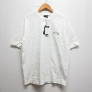 エンポリオアルマーニ(Emporio Armani)のエンポリオアルマーニ 半袖 クルーネック Tシャツ S 白 ホワイト ロゴ刺繍(Tシャツ/カットソー(半袖/袖なし))