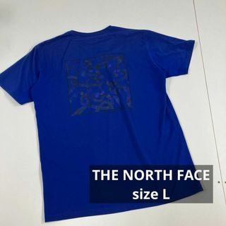 ザノースフェイス(THE NORTH FACE)のノースフェイス　Tシャツ　古着　アウトドア　ブルー　L カラビナ(Tシャツ/カットソー(半袖/袖なし))