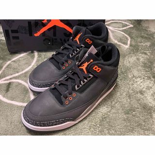 ナイキ(NIKE)の【新品/入手困難/激レア品】ナイキ　エアジョーダン3 フィアー(スニーカー)