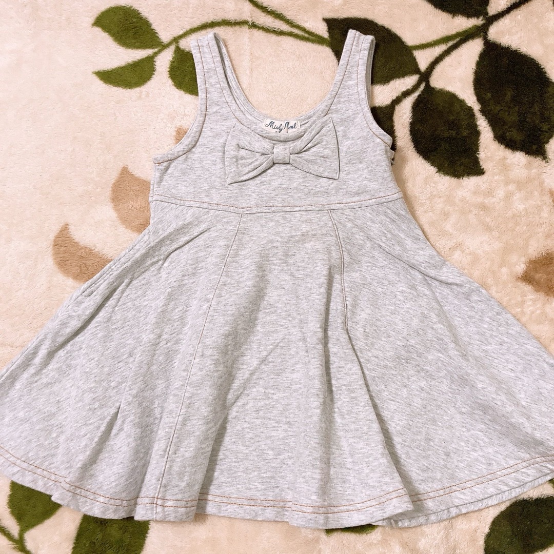 MIALY MAIL(ミアリーメール)のジャンパースカート　ワンピース　90 キッズ/ベビー/マタニティのキッズ服女の子用(90cm~)(ワンピース)の商品写真