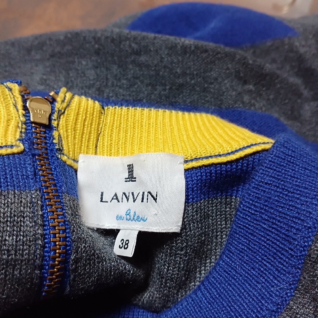 LANVIN en Bleu(ランバンオンブルー)のランバン  オンブルー　長袖　ニット　トップス　アウター　Mサイズ レディースのトップス(ニット/セーター)の商品写真