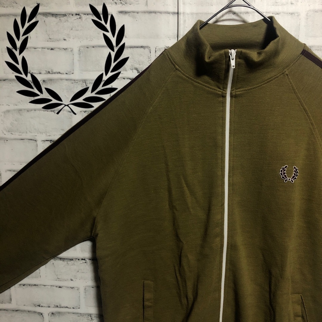 FRED PERRY(フレッドペリー)の希少デッドストックXL⭐️90s Fred Perryブラウントラックジャケット メンズのトップス(ジャージ)の商品写真