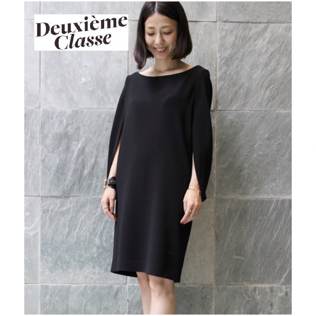 DEUXIEME CLASSE(ドゥーズィエムクラス)の大人気【Deuxieme Classe】Rule ジョーゼットワンピース レディースのワンピース(ひざ丈ワンピース)の商品写真