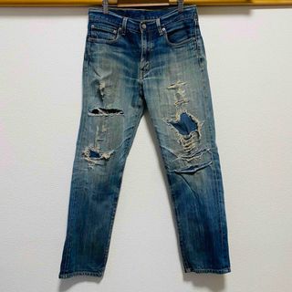 リーバイス(Levi's)の90年代ビンテージ　Levi's505 ボタン裏V23 クラッシュデニムパンツ(デニム/ジーンズ)