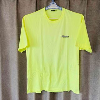 バレンシアガ(Balenciaga)のバレンシアガ　蛍光イエロー　半袖Tシャツ　夏服　M ユニセックス　トップスメンズ(Tシャツ/カットソー(半袖/袖なし))