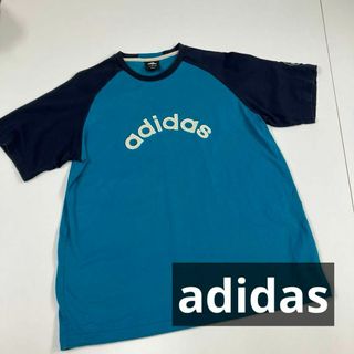 アディダス(adidas)のadidas アディダス　Tシャツ　ラグランスリーブ　古着　アーチロゴ(Tシャツ/カットソー(半袖/袖なし))