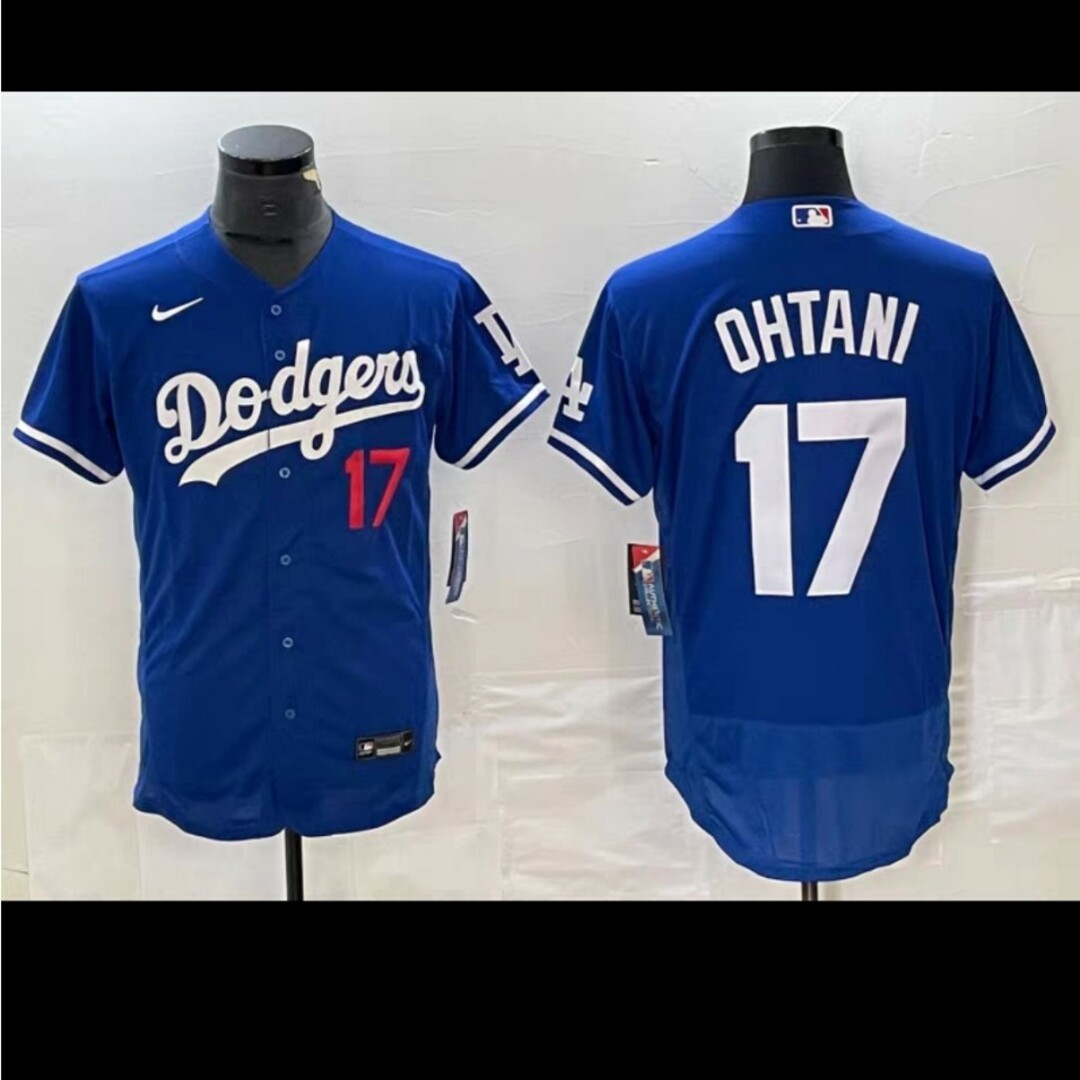 ドジャース 大谷翔平 レプリカユニフォーム XLサイズ 青【タグ付き ドジャース 大谷翔平 レプリカユニフォーム XLサイズ 青【タグ付き