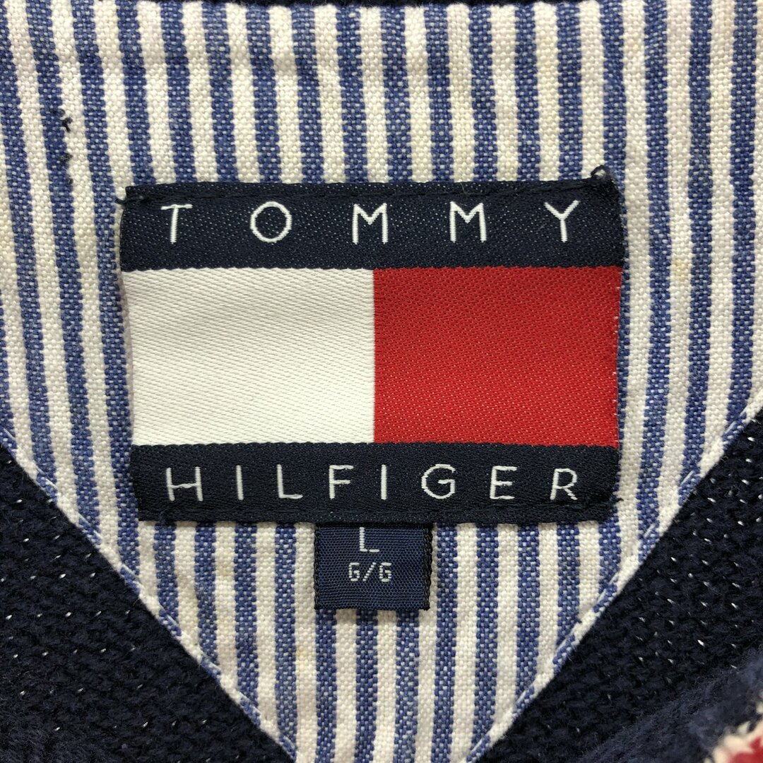 TOMMY HILFIGER(トミーヒルフィガー)の古着 90年代 トミーヒルフィガー TOMMY HILFIGER ニットセーター メンズL ヴィンテージ /eaa410830 メンズのトップス(ニット/セーター)の商品写真