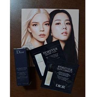 ディオール(Dior)のDIOR SKIN FOREVER  サンプル3点セット コットンポーチ付き(サンプル/トライアルキット)