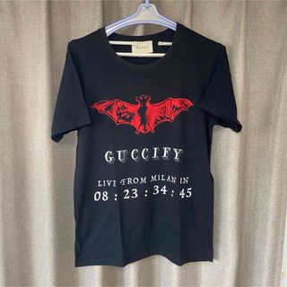 グッチ(Gucci)のグッチ　こうもり　プリントTシャツ　S メンズ　トップス　夏服　半袖　ブランド(Tシャツ/カットソー(半袖/袖なし))