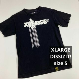 エクストララージ(XLARGE)のXLARGE DISSIZIT! Tシャツ　ブラック　古着　S USA(Tシャツ/カットソー(半袖/袖なし))