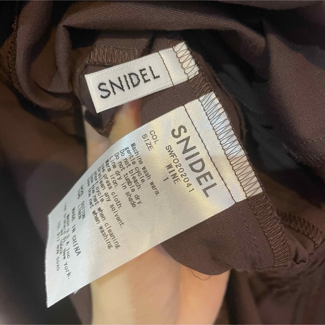 SNIDEL(スナイデル)の【新品タグ付】SNIDEL コットンリネンノースリーブワンピース レディースのワンピース(ロングワンピース/マキシワンピース)の商品写真