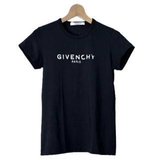 ジバンシィ(GIVENCHY)のジバンシィ GIVENCHY デストロイ ロゴTシャツ XS ブラック(Tシャツ(半袖/袖なし))