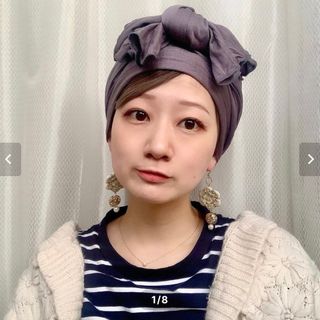 百合子ターバン yuriko turban モダール綿 抗がん剤 脱毛症 完売品(ヘアバンド)