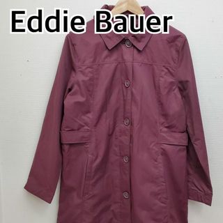 Eddie Bauer - Eddie Bauer  ロングコート コーチジャケット えんじ系【CT155】