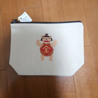 【新品】りんりん制作事ム所　刺繍ポーチ大(ポーチ)