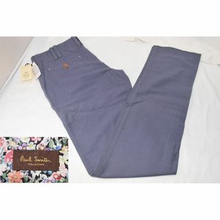 ポールスミスコレクション(Paul Smith COLLECTION)の新品☆Paul Smith COLLECTION 麻混スラックス☆青灰☆Sサイズ(スラックス)