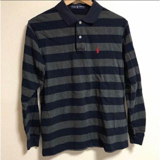 Ralph Lauren ラルフローレン ポロシャツ ボーダー 90s 古着 Ｍ