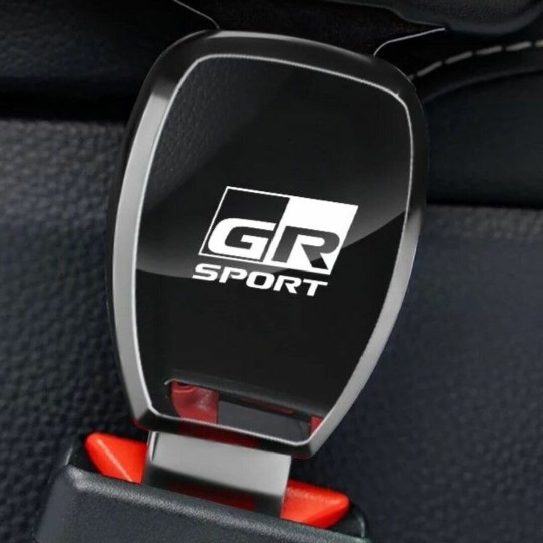 トヨタ(トヨタ)のGR トヨタ シートベルトエクステンダー バックル ワンプッシュ ブラック c 自動車/バイクの自動車(車内アクセサリ)の商品写真