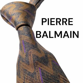 ピエールバルマン(Pierre Balmain)の608✨美品✨PIERRE BALMAIN ネクタイ　総柄　ボルドー　ブラック(ネクタイ)