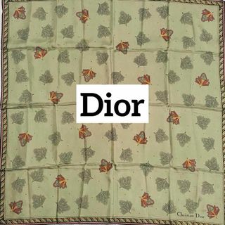 クリスチャンディオール(Christian Dior)の★Christian Dior★ スカーフ ペイズリー柄 カーキ タグ無し(バンダナ/スカーフ)