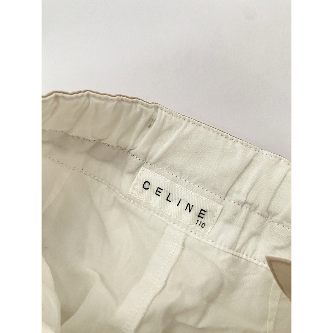 celine(セリーヌ)のセリーヌ　スカート 110 ブラウン　白　 キッズ/ベビー/マタニティのキッズ服女の子用(90cm~)(スカート)の商品写真