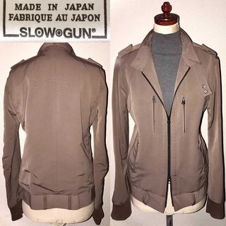 スロウガン(SlowGun)の美品 SLOWGUN 送料込 スロウガン 定価3万円程 ジャケット 日本製 春(ミリタリージャケット)