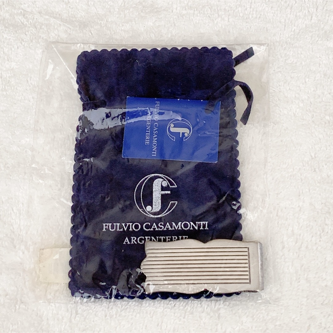 【新品】FULVIO CASAMONTI ARGENTIERIE 純銀製クリップ メンズのファッション小物(マネークリップ)の商品写真