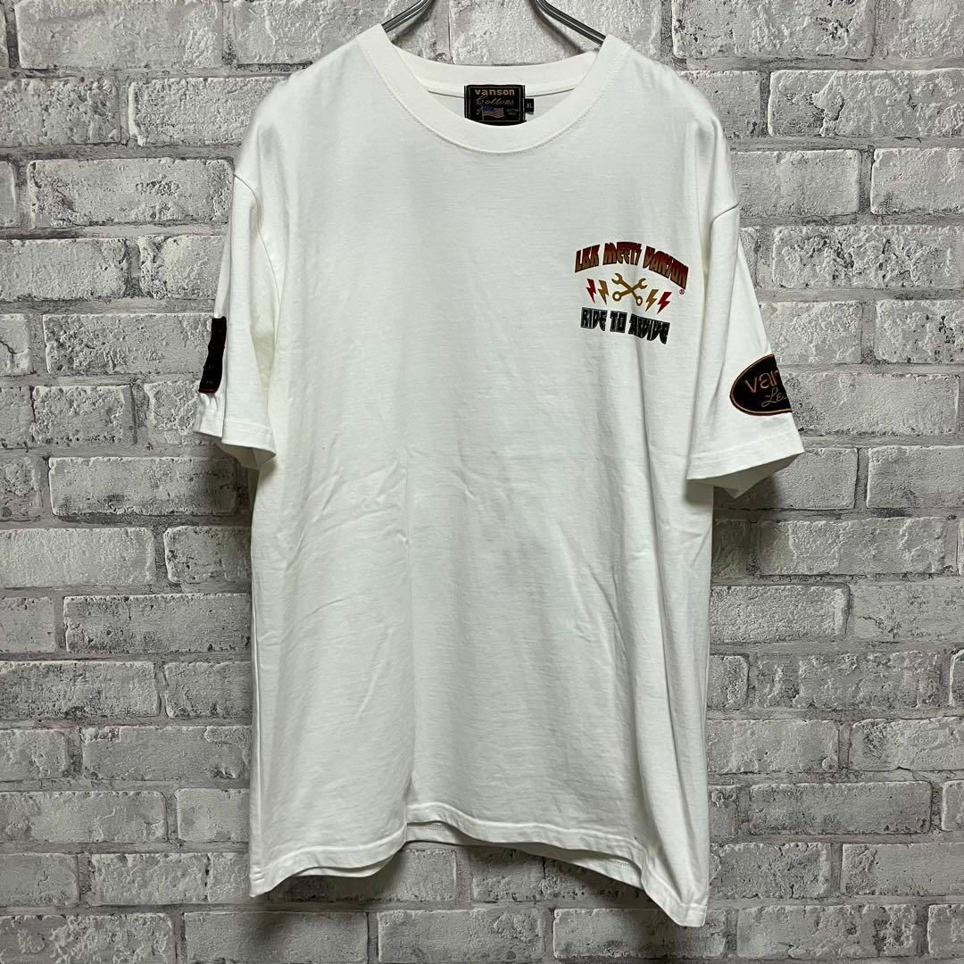 VANSON(バンソン)の【Vanson】バンソン Tシャツ お洒落 刺繍 カッコイイ メンズのトップス(Tシャツ/カットソー(半袖/袖なし))の商品写真