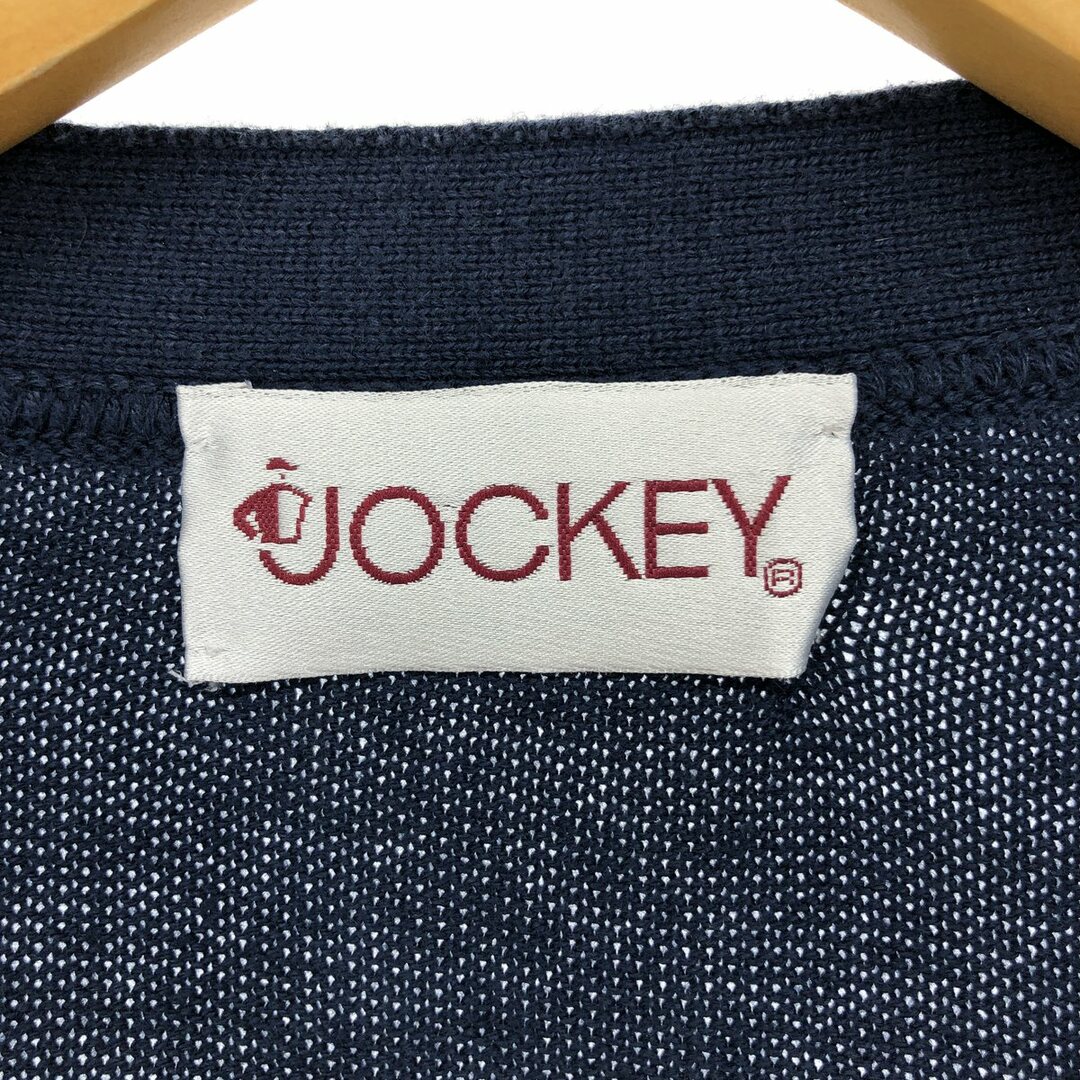 古着 JOCKEY 総柄 前開き コットンニットベスト メンズXL /eaa421128 メンズのトップス(ベスト)の商品写真