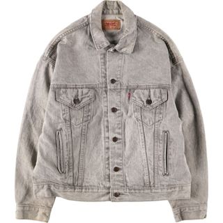 リーバイス(Levi's)の古着 90年代 リーバイス Levi's 70507-0261 先染め ケミカルウォッシュ デニムジャケット Gジャン USA製 メンズL ヴィンテージ /evb005008(Gジャン/デニムジャケット)