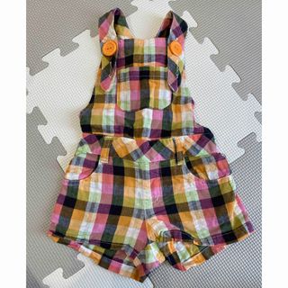 チェック　サロペット　90 ユニセックス　子供服　こども服　ボトムス　ズボン　(パンツ/スパッツ)