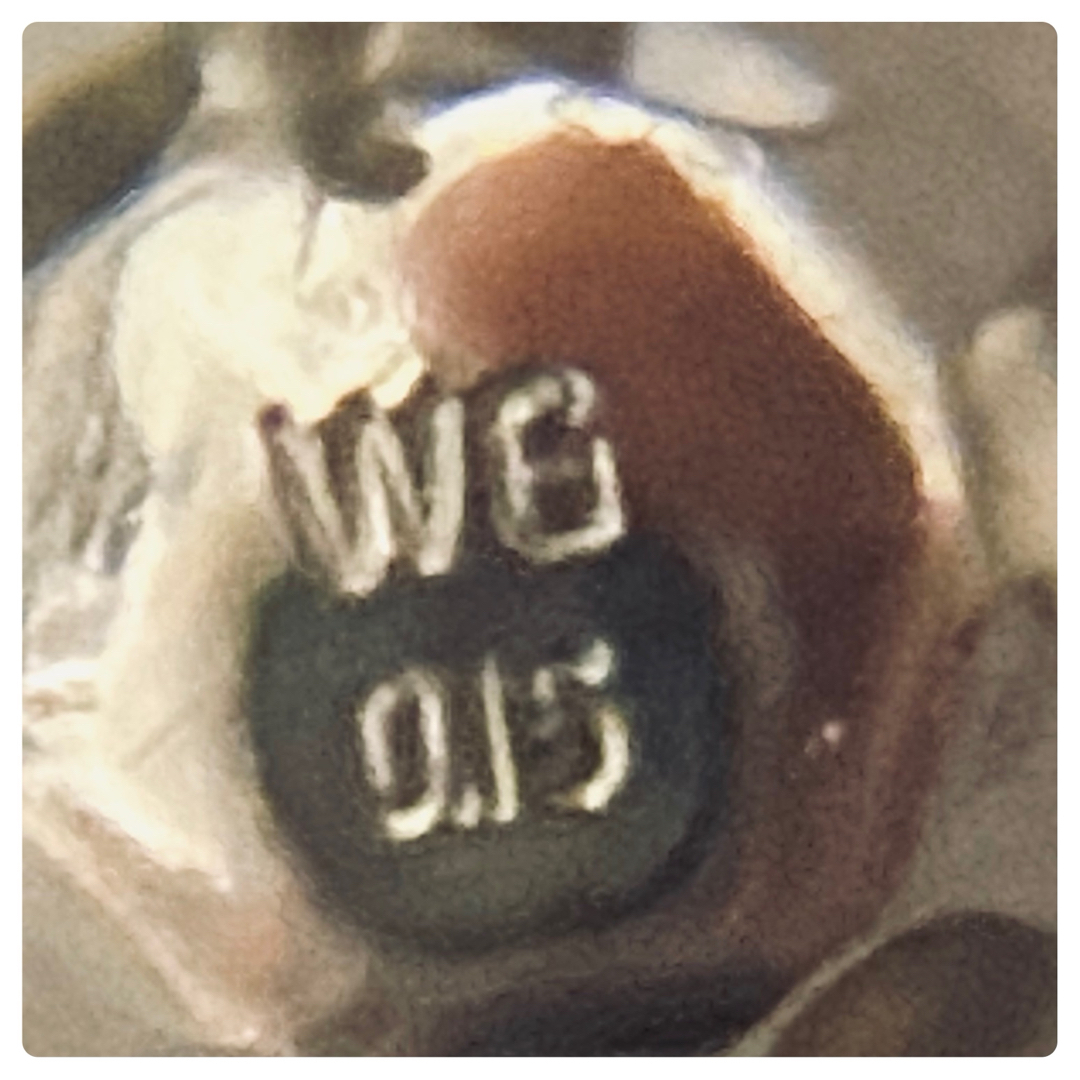 シルバー925 WG ダイヤ ネックレス レディースのアクセサリー(ネックレス)の商品写真