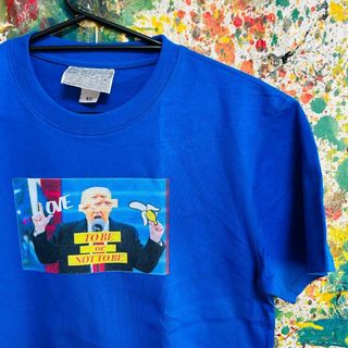 トランプ大統領 アバンギャルド Tシャツ 半袖 メンズ 新品 個性的 黒(Tシャツ/カットソー(半袖/袖なし))