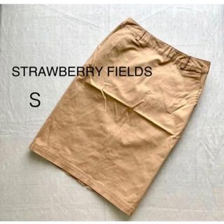 STRAWBERRY-FIELDS - ストロベリーフィールズ　タイトスカート　スカート　膝丈　ピンクベージュ　Ｓ