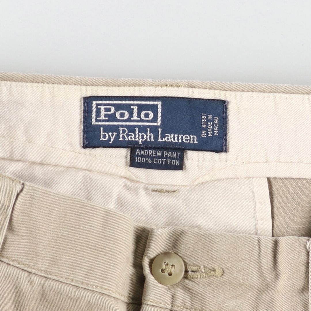 Ralph Lauren(ラルフローレン)の古着 ラルフローレン Ralph Lauren POLO by Ralph Lauren ツータック チノパンツ メンズw35 /eaa426130 メンズのパンツ(チノパン)の商品写真