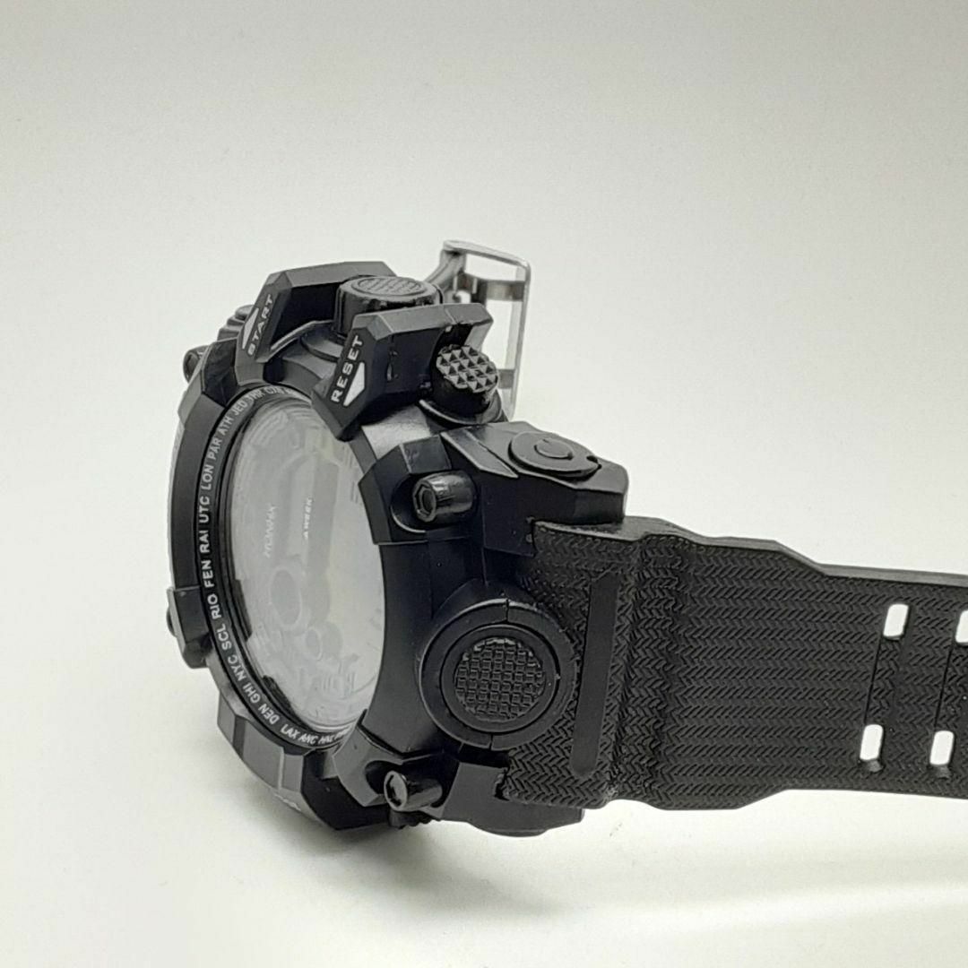 T0358　新品 送料無料 海外 HONHX 腕時計デジタル 多機能  ブラック メンズの時計(腕時計(デジタル))の商品写真