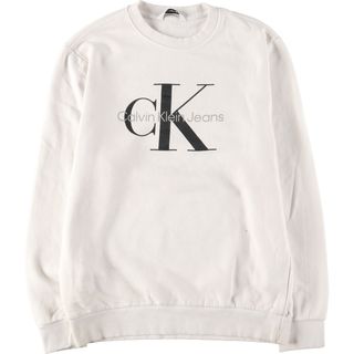 カルバンクライン(Calvin Klein)の古着 カルバンクライン Calvin klein JEANS ロゴスウェットシャツ トレーナー メンズL /eaa379150(スウェット)