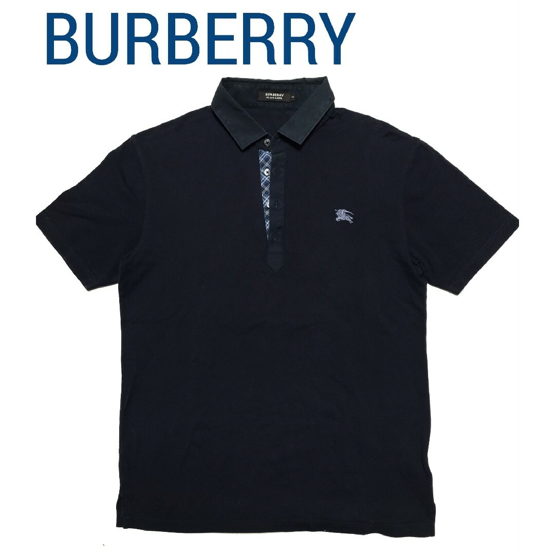 BURBERRY BLACK LABEL(バーバリーブラックレーベル)の【良品】BURBERRY(バーバリー)メンズポロシャツ M メンズのトップス(ポロシャツ)の商品写真